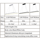 ORDO Black&White Modern Led Chandelier