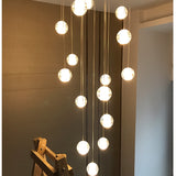 Modern Crystal Glass Ball Staircase Lamp