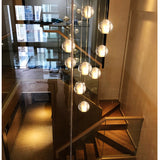 Modern Crystal Glass Ball Staircase Lamp