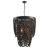 Sam wooden beads chandelier