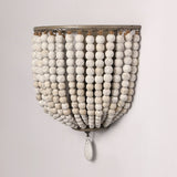Maya wooden beads wall lamp