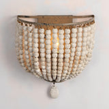 Maya wooden beads wall lamp