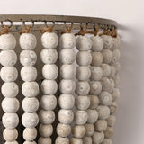 Maya wooden beads wall lamp