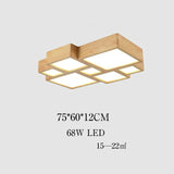 Modern Wood  Flush Mount Ceiling Light