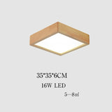 Modern Wood  Flush Mount Ceiling Light