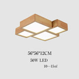 Modern Wood  Flush Mount Ceiling Light