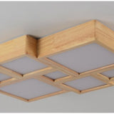 Modern Wood  Flush Mount Ceiling Light
