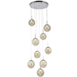 Contemporary LED Crystal Chandelier Staircase Lighting