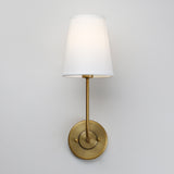 PINO Single classic Cuntry Sconce with  White Fabric Shade
