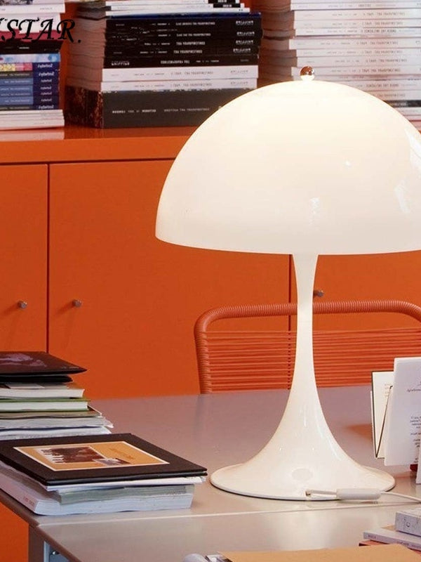 White Mushroom Table Lamp
