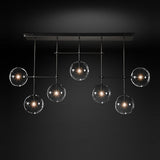 linear black chandelier bubble modern chandelier for kitchen island