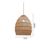 55cm diameter rattan pedant light