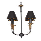 Black Retro Iron Led Chandeliers