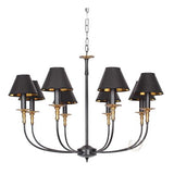 Black Retro Iron Led Chandeliers