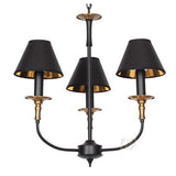 Black Retro Iron Led Chandeliers