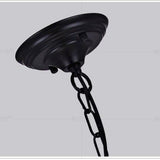 Black Retro Iron Led Chandeliers