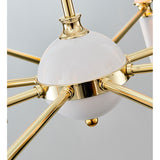 Modern Luxury White / Black Fabric ShadesChandelier