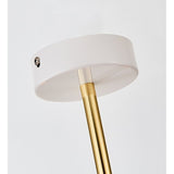 Modern Luxury White / Black Fabric ShadesChandelier