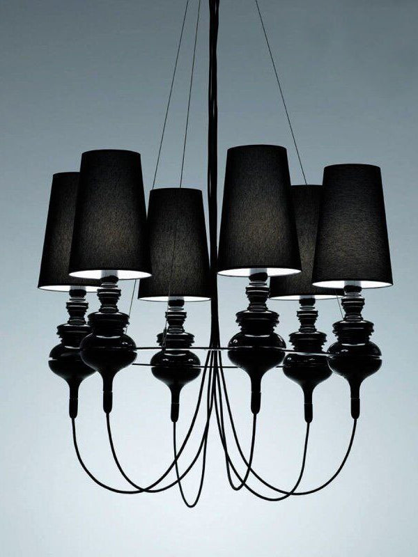 MITRA Modern Black Iron Chandelier