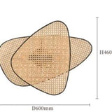 rattan caned caning light sconce