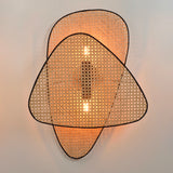BALI Caning  Wicker Wall Lamp