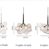 Bubble Molecular Glass Chandelier