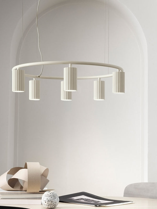 LUPS 6 Head Round Nordic Spot Chandelier