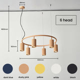 LUPS 6 Head Round Nordic Spot Chandelier