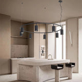 LUPS 8 Head Round Nordic Spot Chandelier