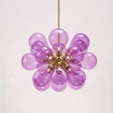 POIS Purple/Blue/White Bubble Chandelier