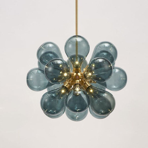 POIS Purple/Blue/White Bubble Chandelier