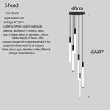 Long lamp stair chandelier VITA