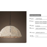 ALEXANDRA Wooden Beads Pendant Lamp