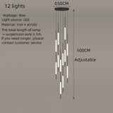 LED Stair Chandelier VILLA