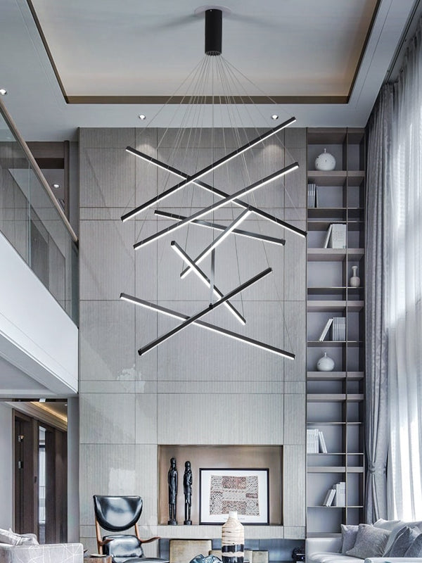 Creative postmodern LED Stair Chandelier CORI