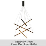 Creative postmodern LED Stair Chandelier CORI