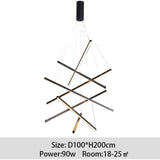 Creative postmodern LED Stair Chandelier CORI