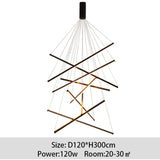 Creative postmodern LED Stair Chandelier CORI