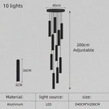 Modern led stair chandelier ATTO