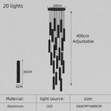 Modern led stair chandelier ATTO