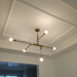 5 head gold affordable light fixture