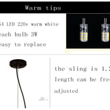 details sputnik branch LED chandelier with plastic pearls