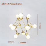 milky white and gold geometrical light fixture