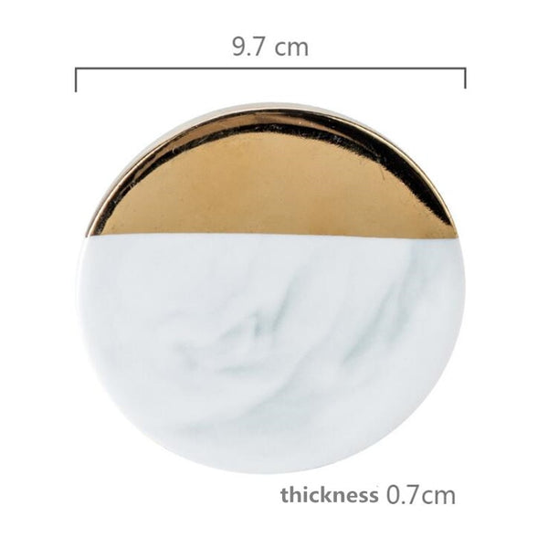 Gold Marble Coasters