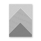 Black and White Stripes Geometric Art Poster