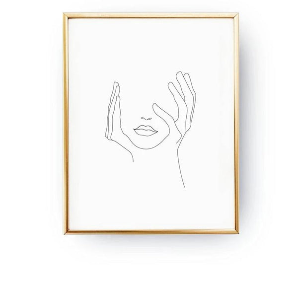 Wall Minimalist Art Drawing