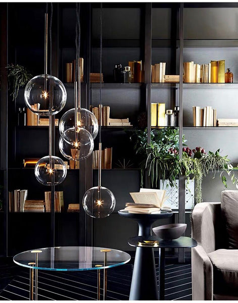 Clear Glass Iron Droplight – LUMIN LAMP HOUSE