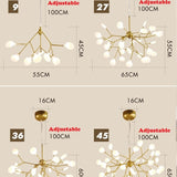 petal frosted led chandelier sizes