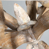 big vintage wooden chandelier