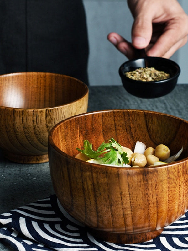 Wooden Bowl Japanese Style